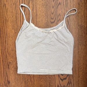 Brandy Melville Black and White Striped Camisole